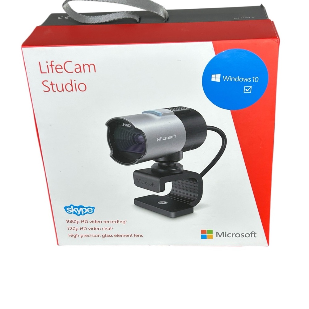 Microsoft LifeCam Studio HD Webcam - Silver and Black
